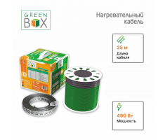 Нагревательный кабель для теплого пола GREEN BOX 35 м 490 Вт