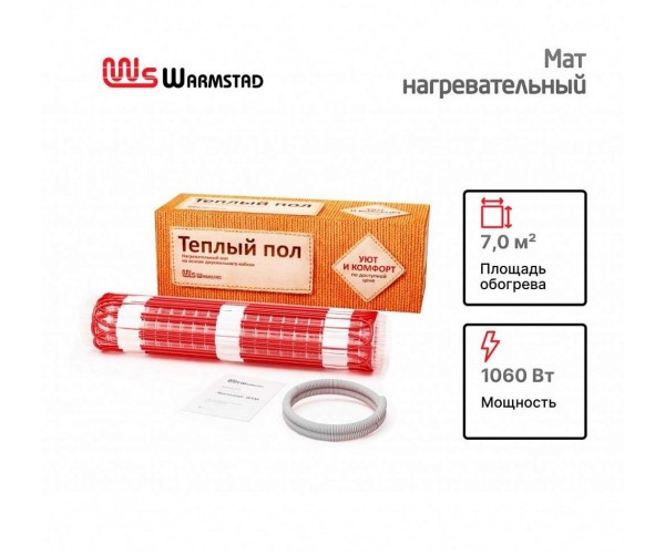 Маты нагревательные "Warmstad" WSM 7 м² 1060 Вт