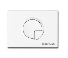 Кнопка BERGES для инсталляции NOVUM R1 белая 040021