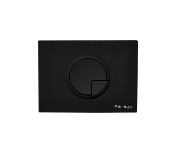 Кнопка BERGES для инсталляции NOVUM R5 Soft Touch черный 040025