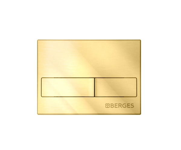 Кнопка BERGES для инсталляции NOVUM L9 золото глянец 040019
