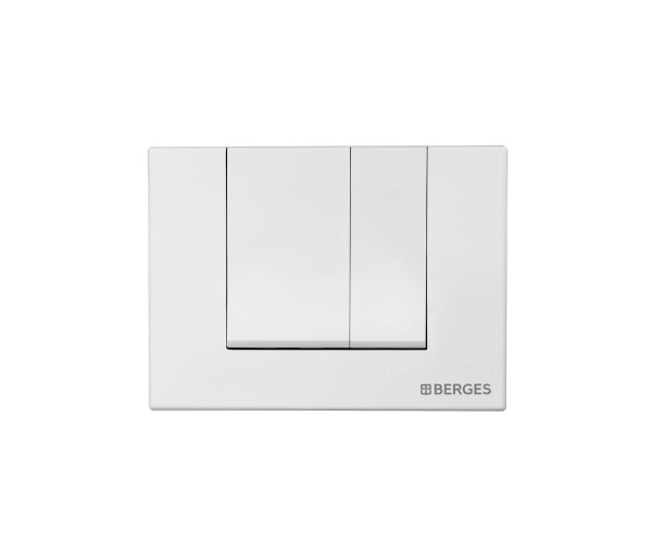 Кнопка BERGES для инсталляции NOVUM S4 Soft Touch белая 040044