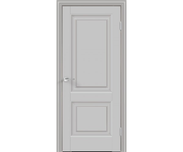 Межкомнатная дверь экошпон ALTO 8 глухое без притвора Эмалит серый 600х2000