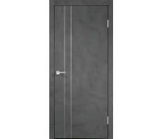 Межкомнатная дверь ЭКОШПОН TECHNO облегченное M2 Муар тёмно-серый 800х2000