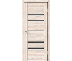 Межкомнатная дверь экошпон XLINE 6 со стеклом без притвора Клён крем 800х2000