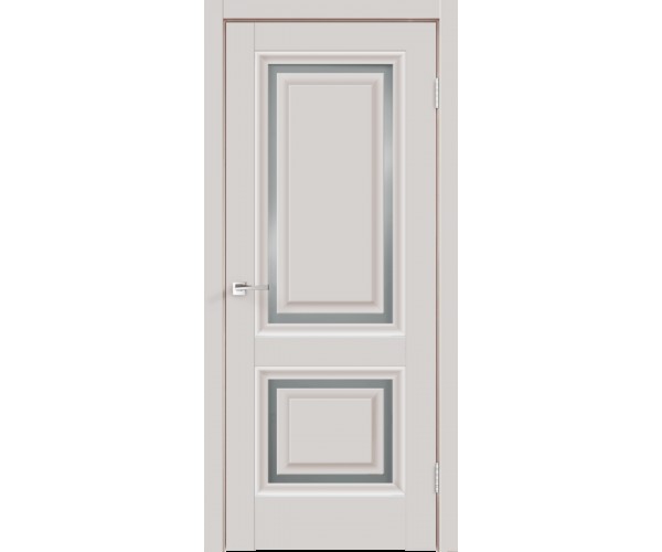 Межкомнатная дверь экошпон FLY 1 без притвора Эмалит серый 600х2000
