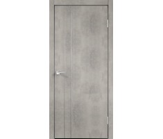 Межкомнатная дверь ЭКОШПОН TECHNO облегченное M2 Муар светло-серый 900х2000