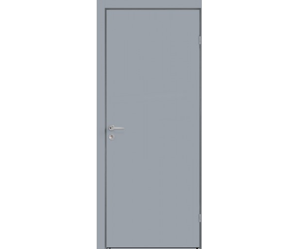 Межкомнатная дверь крашенное облегченное глухое цвет RAL7040 М 9х21