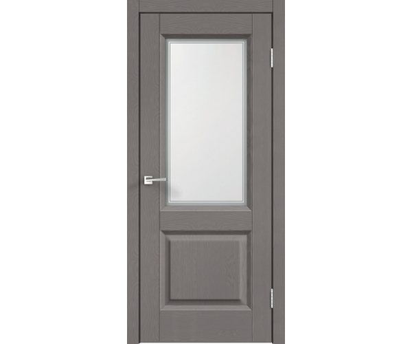 Межкомнатная дверь SoftTouch ALTO 6 со стеклом без притвора Ясень грей структурный 900х2000