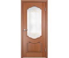 Межкомнатная дверь шпон ВЕРОНА со стеклом цвет Дуб 800х2000