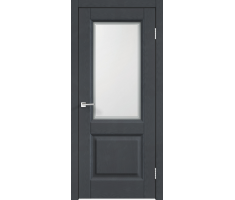 Межкомнатная дверь SoftTouch ALTO 6 со стеклом без притвора Ясень графит структурный 700х2000