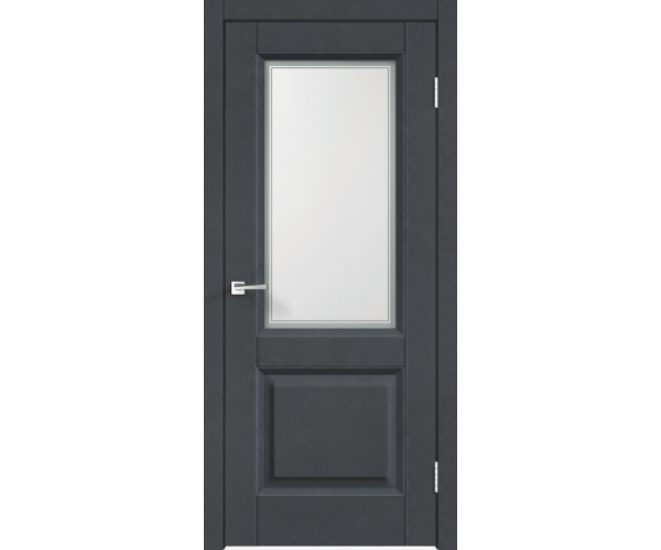 Межкомнатная дверь SoftTouch ALTO 6 со стеклом без притвора Ясень графит структурный 700х2000
