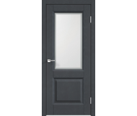 Межкомнатная дверь SoftTouch ALTO 6 со стеклом без притвора Ясень графит структурный 900х2000