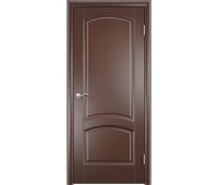 Межкомнатная дверь шпон КРИСТА ЛАЙТ глухое цвет Тонированный черный дуб 400х2000