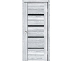 Межкомнатная дверь экошпон XLINE 4 со стеклом без притвора Клён айс 400х2000