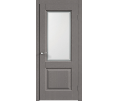 Межкомнатная дверь SoftTouch ALTO 6 со стеклом без притвора Ясень грей структурный 600х2000