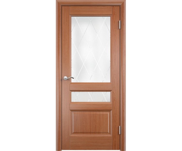 Межкомнатная дверь шпон ДЖЕСИКА ЛАЙТ со стеклом цвет Дуб 600х2000