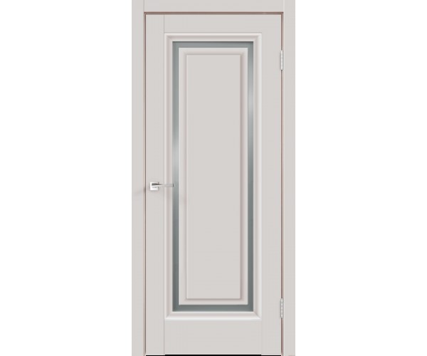 Межкомнатная дверь экошпон FLY 4 без притвора Эмалит серый 900х2000
