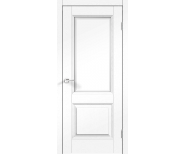 Межкомнатная дверь SoftTouch ALTO 6 со стеклом без притвора Ясень белый структурный 900х2000