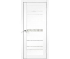 Межкомнатная дверь SoftTouch XLINE 10 со стеклом без притвора Ясень белый структурный 900х2000