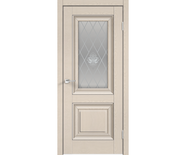 Межкомнатная дверь SoftTouch ALTO 7 со стеклом без притвора Ясень капучино структурный 700х2000