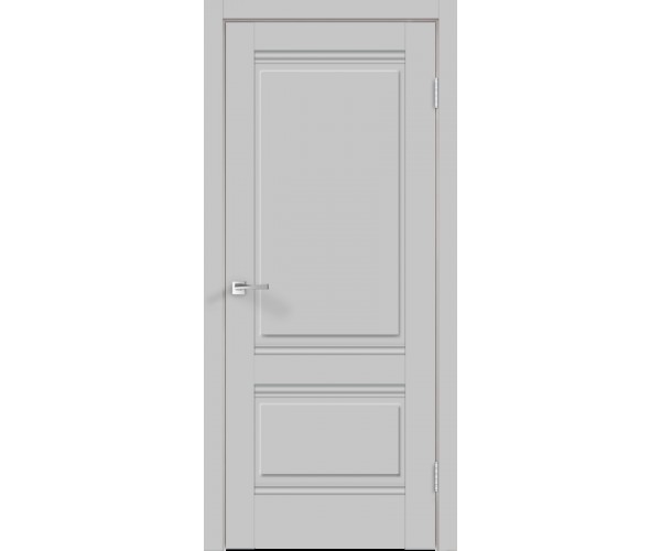 Межкомнатная дверь экошпон ALTO глухое 2P без притвора Эмалит серый 900х2000