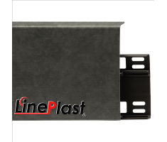 Плинтус для пола пластиковый LinePlast 100 LB012  бетон графит