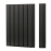 Реечная стеновая панель МДФ Ликорн чёрная матовая