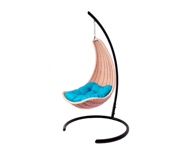 Кресло-гамак подвесное плетеный DeckWOOD (пудровый)
