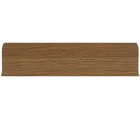 Плинтус для пола пластиковый LinePlast 80 Дуб Тёмный LM013