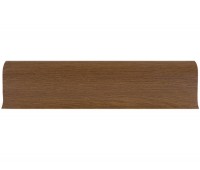 Плинтус для пола пластиковый LinePlast 80 Дуб Жженый LM021