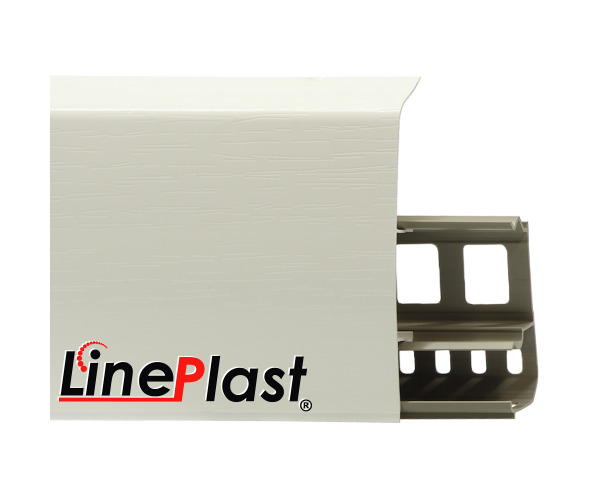 Плинтус для пола пластиковый LinePlast 85 LS002