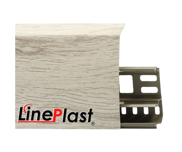 Плинтус для пола пластиковый LinePlast 85 LS003