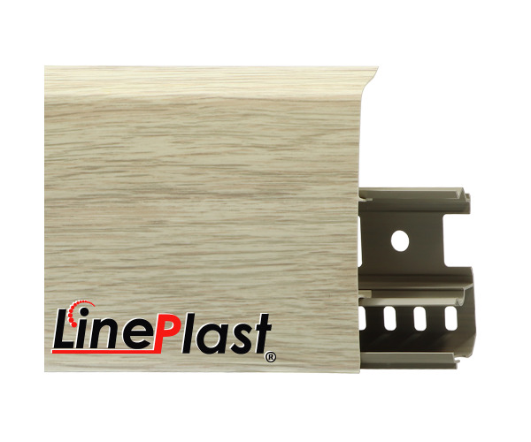 Плинтус для пола пластиковый LinePlast 85 LS006