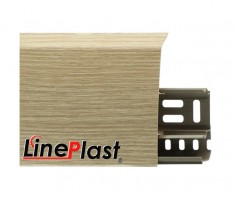 Плинтус для пола пластиковый LinePlast 85 LS010