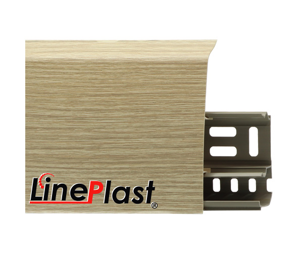 Плинтус для пола пластиковый LinePlast 85 LS010