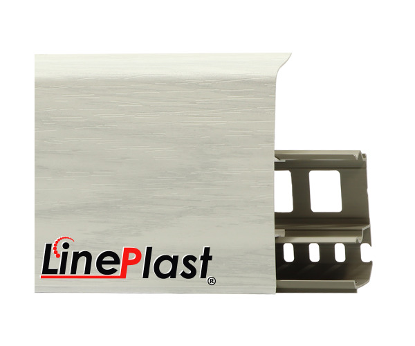 Плинтус для пола пластиковый LinePlast 85 LS011