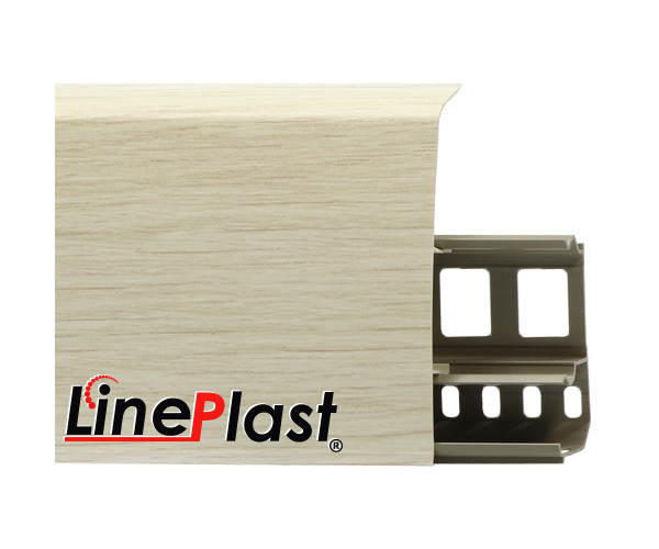 Плинтус для пола пластиковый LinePlast 85 LS013