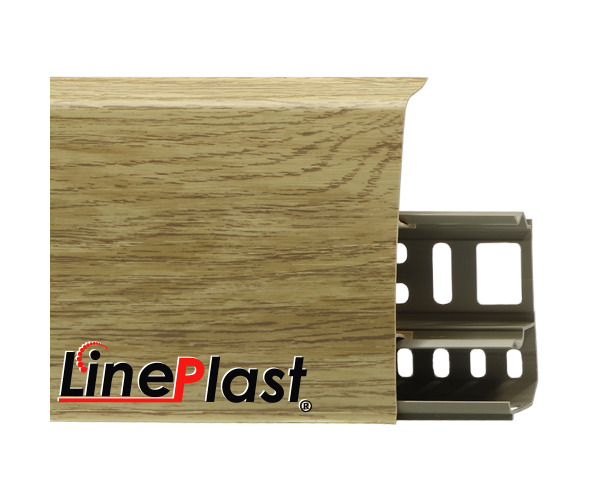 Плинтус для пола пластиковый LinePlast 85 LS014