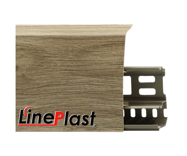 Плинтус для пола пластиковый LinePlast 85 LS019
