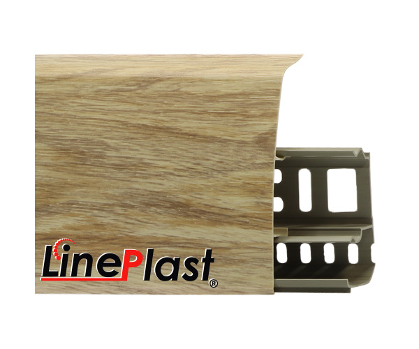 Плинтус для пола пластиковый LinePlast 85 LS021