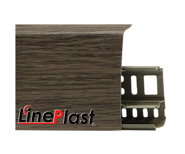 Плинтус для пола пластиковый LinePlast 85 LS022