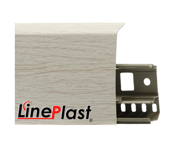 Плинтус для пола пластиковый LinePlast 85 LS023