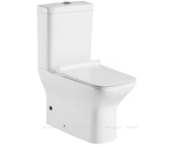 Унитаз-компакт Aquanet Rimless Cube-C CL-12248B