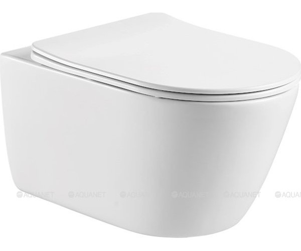 Унитаз подвесной Aquatek Оберон AQ1363W-00 с сиденьем Soft Close Унитаз подвесной Aquatek Оберон AQ1363W-00 с сиденьем Soft Close