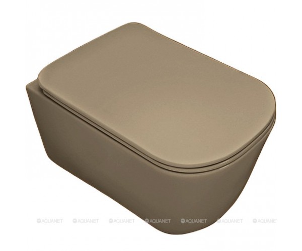 Чаша подвесного унитаза Kerasan Tribeca 511481 Nocciola mat Чаша подвесного унитаза Kerasan Tribeca 511481 Nocciola mat