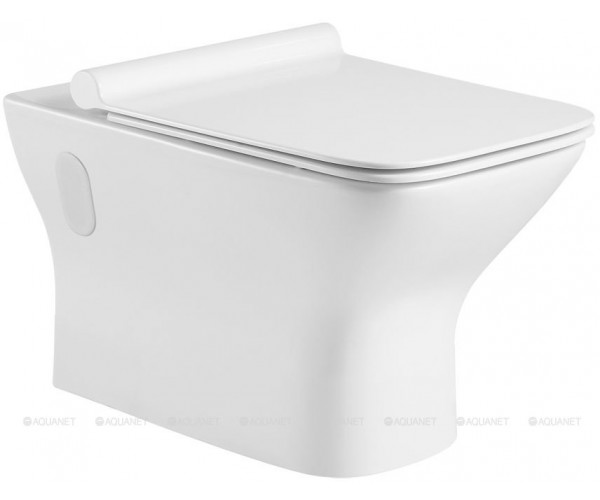 Унитаз подвесной Aquanet Rimless Cube-W CL-12248D Унитаз подвесной Aquanet Rimless Cube-W CL-12248D