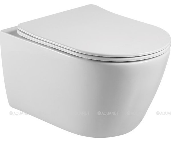 Унитаз подвесной Aquatek Бетта AQ1253W-00 с сиденьем Soft Close Унитаз подвесной Aquatek Бетта AQ1253W-00 с сиденьем Soft Close