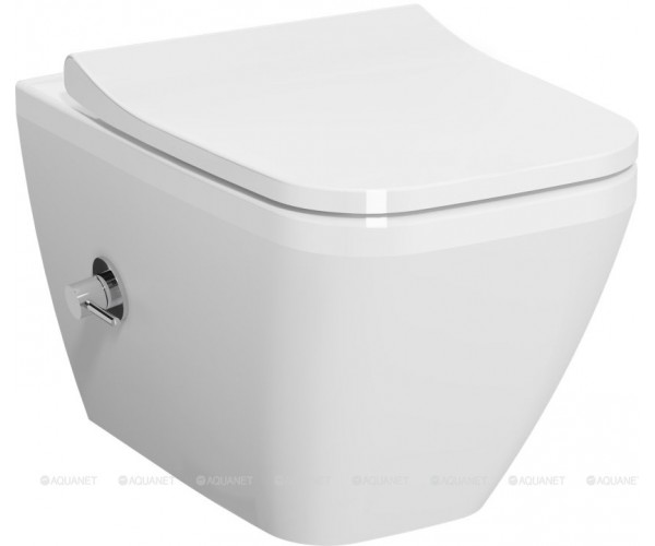 Унитаз подвесной унитаз VitrA Integra Square 7082B003-7209 с функцией биде и встроенным смесителем Унитаз подвесной унитаз VitrA Integra Square 7082B003-7209 с функцией биде и встроенным смесителем