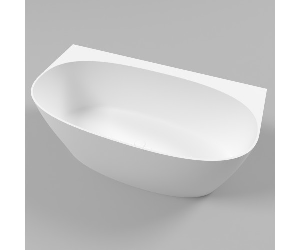 Ванна WHITECROSS Pearl A 155x80 (белый мат) иск. камень